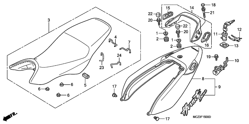 Seat/seat cowl