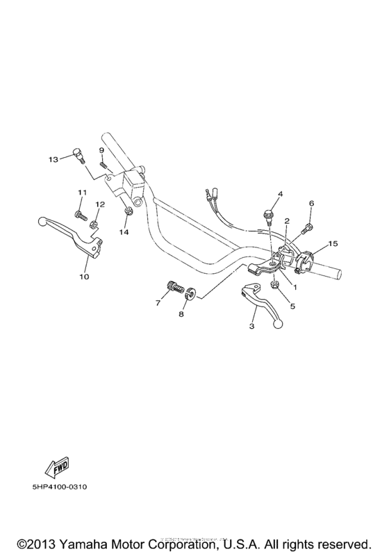 TTR125LN Рулевые переключатели