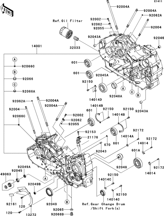  Картер двигателя