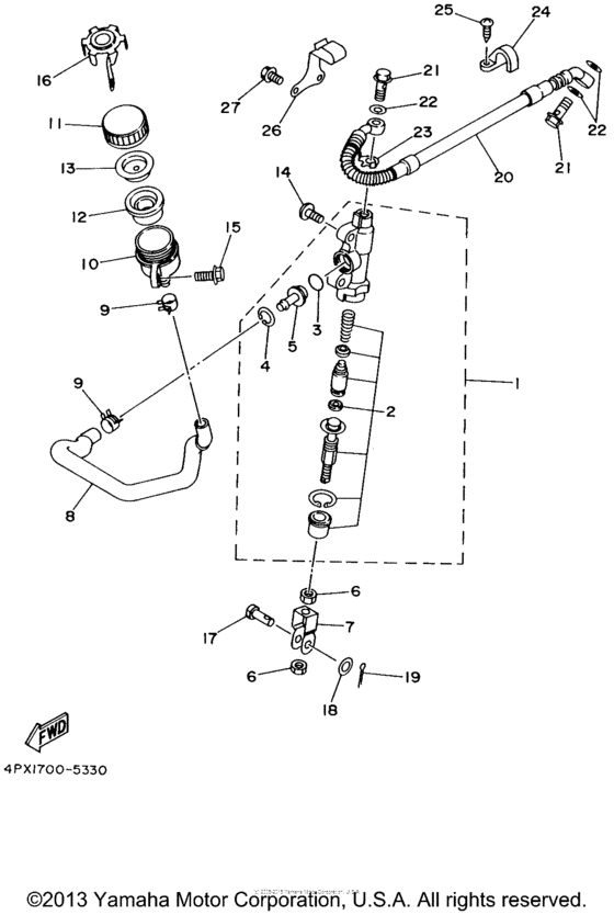  Задний торм цилиндр
