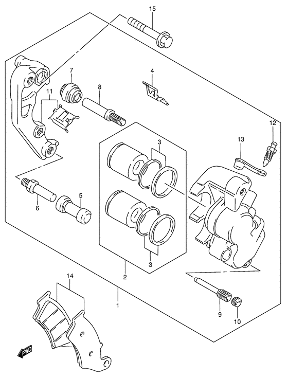 DR650 Передний суппорт
