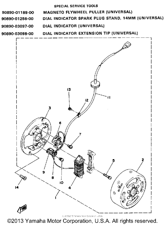 Flywheel magneto