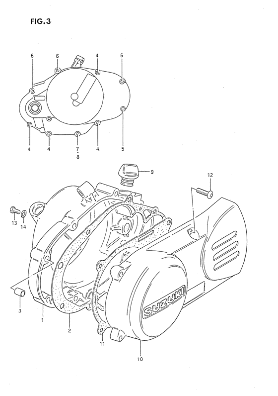 Crankcase cover ass`y  (v