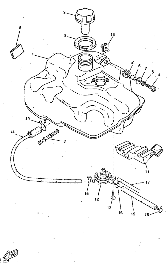 CW50RSP Топливный бак