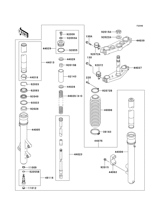 Front fork(1/2)