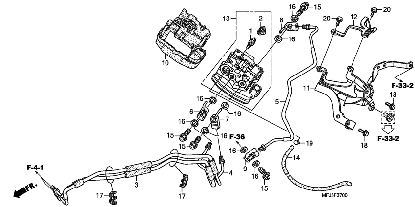 Front valve unit