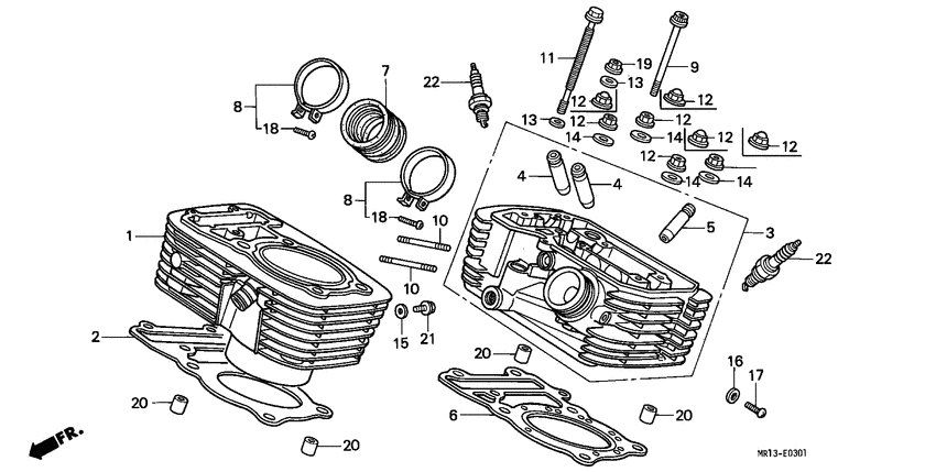 Cylinder/cylinder head