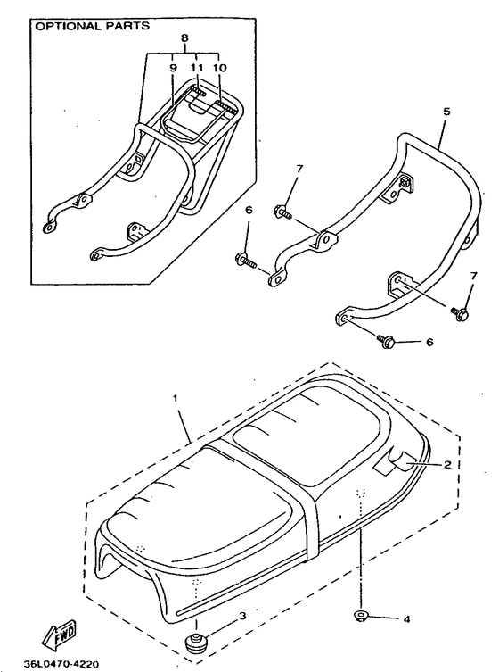 RX100 Сиденье