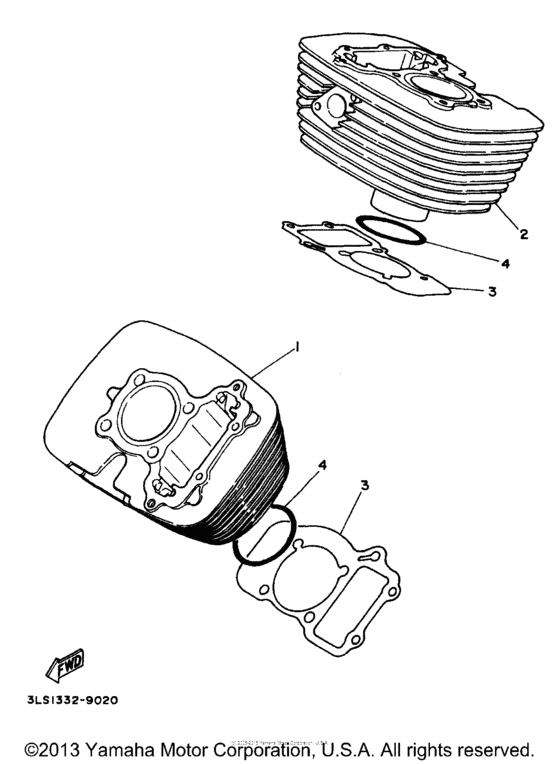 XV250 Цилиндры