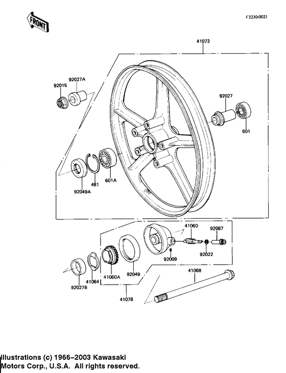 Front wheel/hub