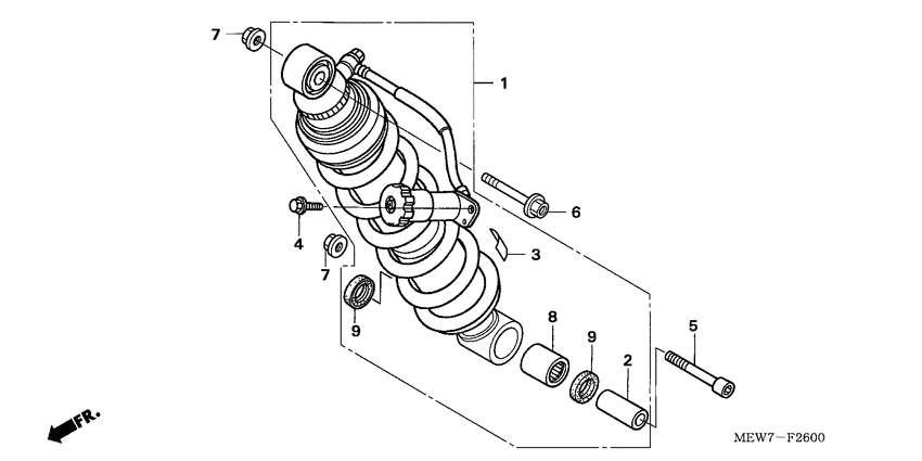 Rear cushion