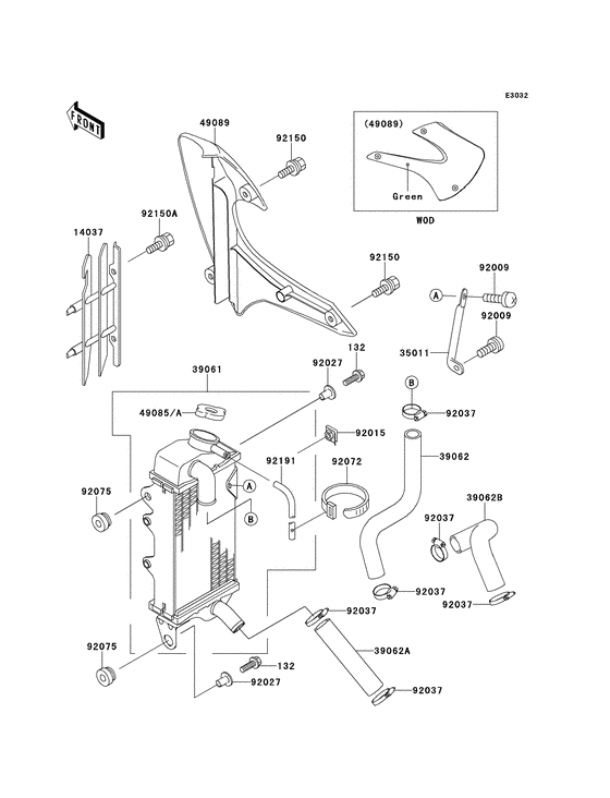 KX100 Радиатор