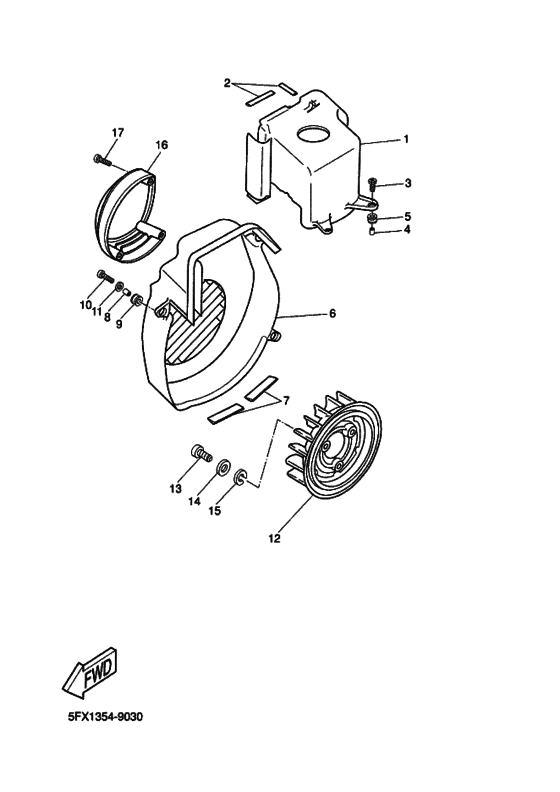 CW50RS Воздухоотвод и вентилятор