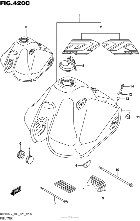 Fuel Tank (Dr200Sl7 E33)