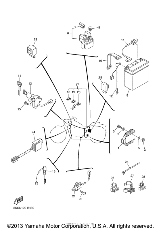 XVS1100ATR Электрика