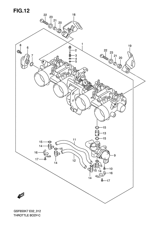 GSF650S Дроссель
