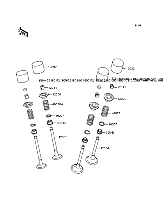 Rocker arms/valves