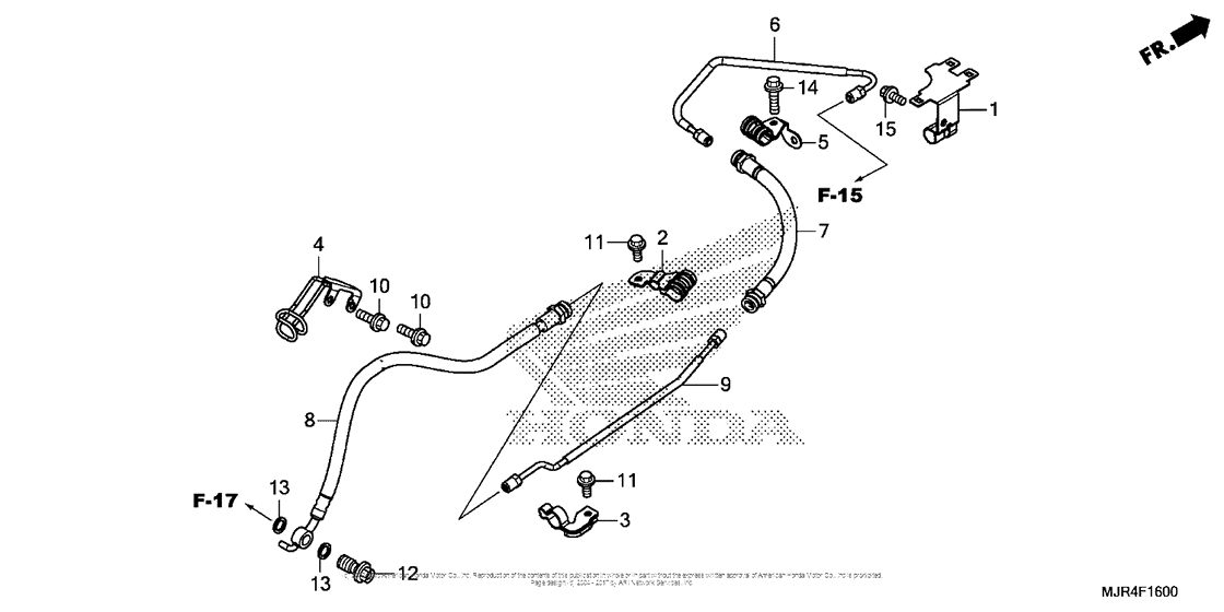 Rear Brake Hose (Std)