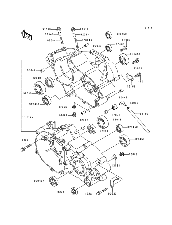  Картер двигателя