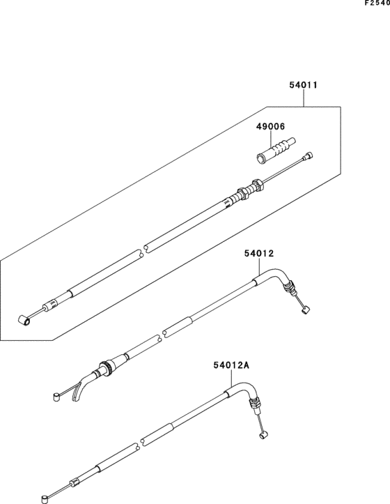 EX300 Тросы управления