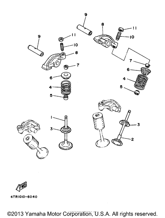 XVS650A Клапана