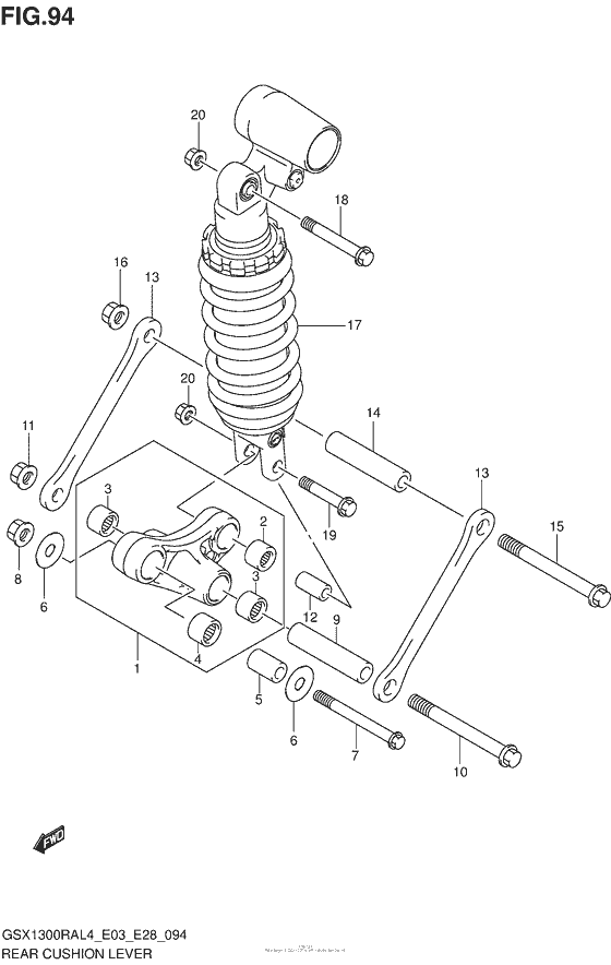 Rear Cushion Lever (Gsx1300Ral4 E28)