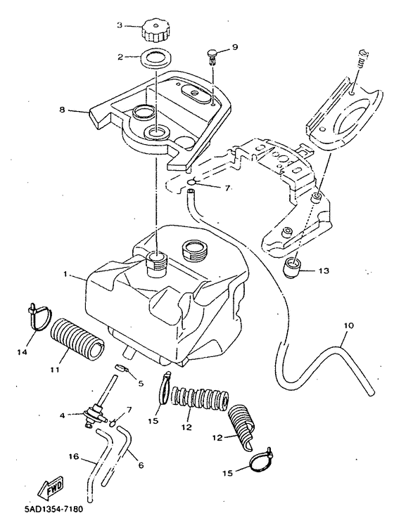 YN50R Топливный бак