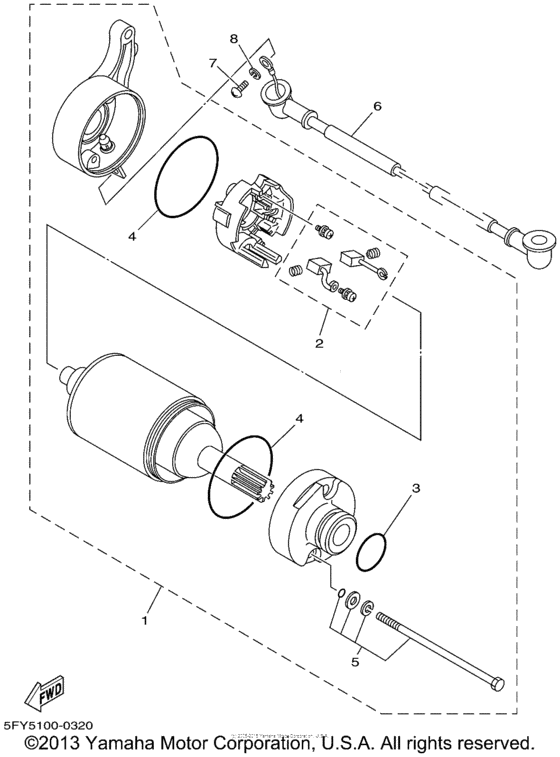 TW200N Стартер