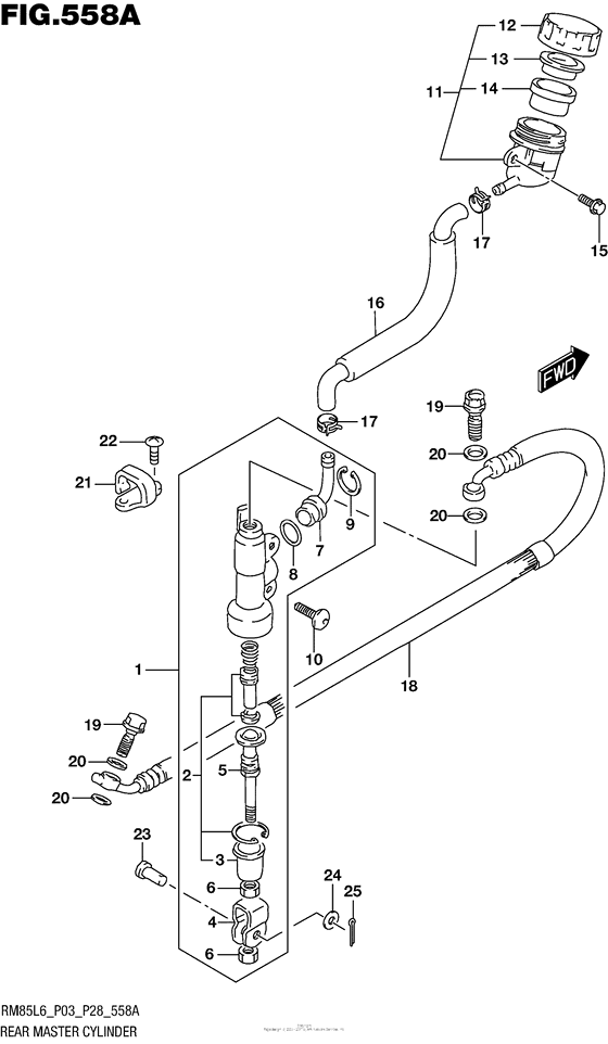 Rear Master Cylinder (Rm85L6 P03)