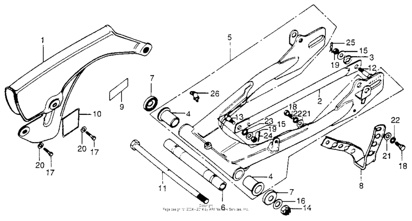 Swingarm + drive chain