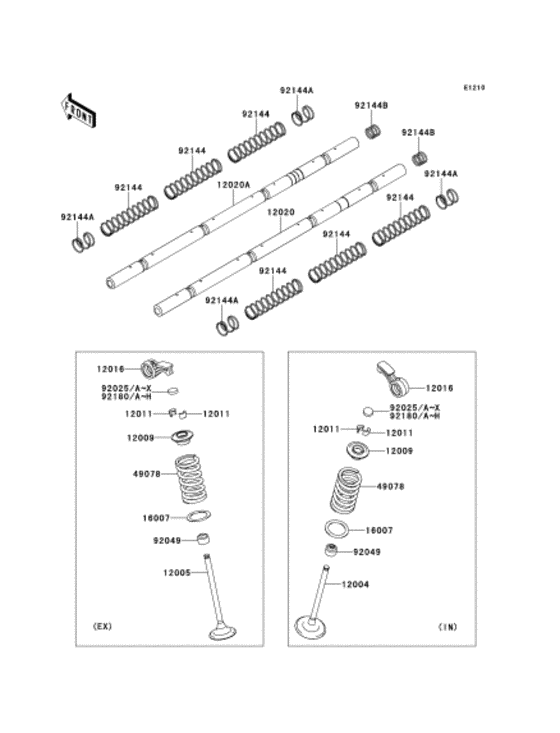 Rocker arms/valves