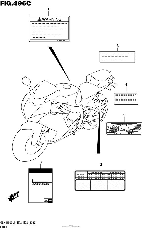 Label (Gsx-R600L6 E33)