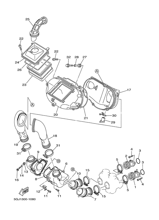 XP500 Впускная система