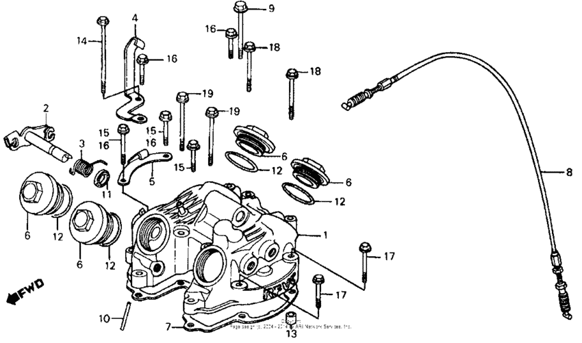 Cylinder head cover 83-84