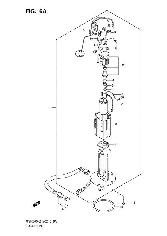 GSR600 Топливный насос