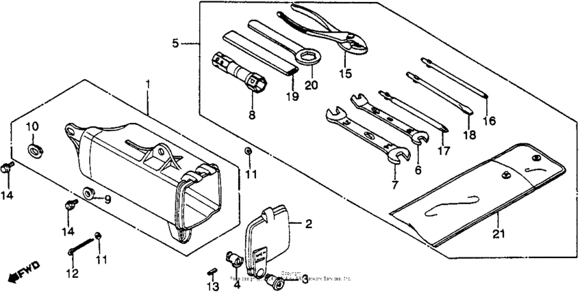 Xl500r tools 82