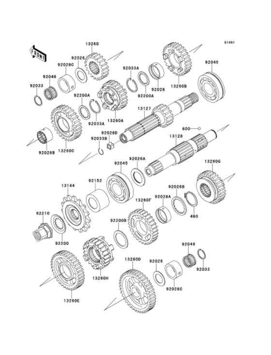 EJ650 Трансмиссия