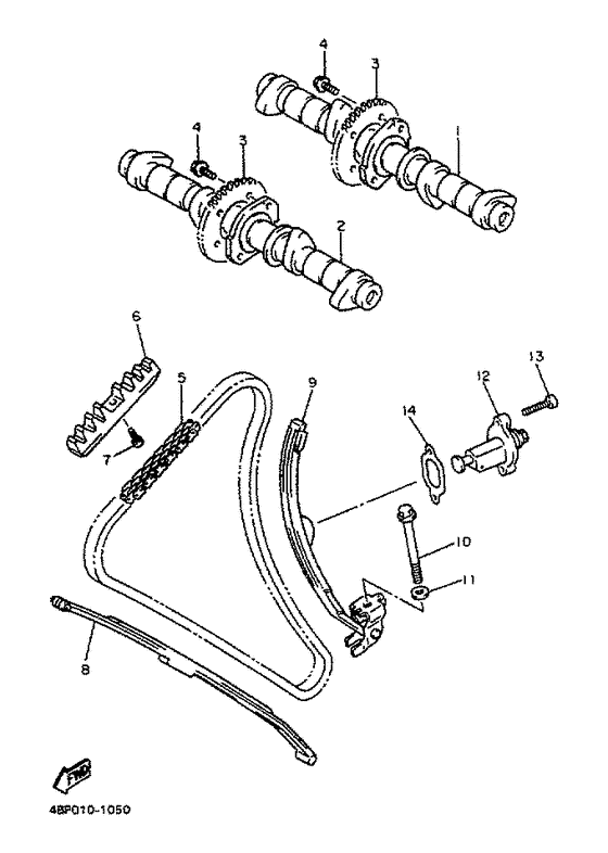 XJ600N Camshaft.chain
