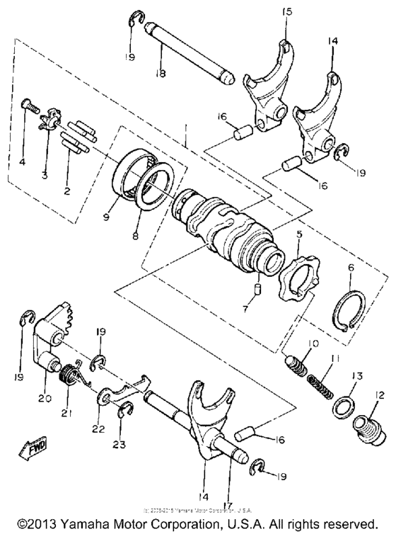 SR500H Копирный вал