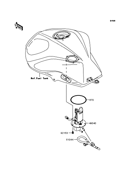 ZR750 Топливный насос