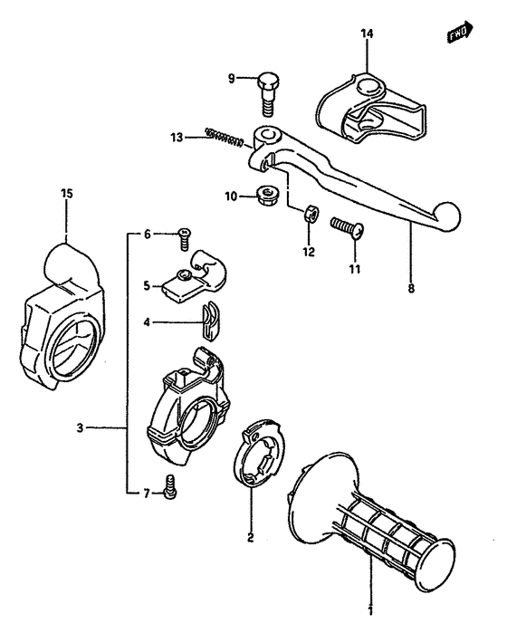 Right handle switch