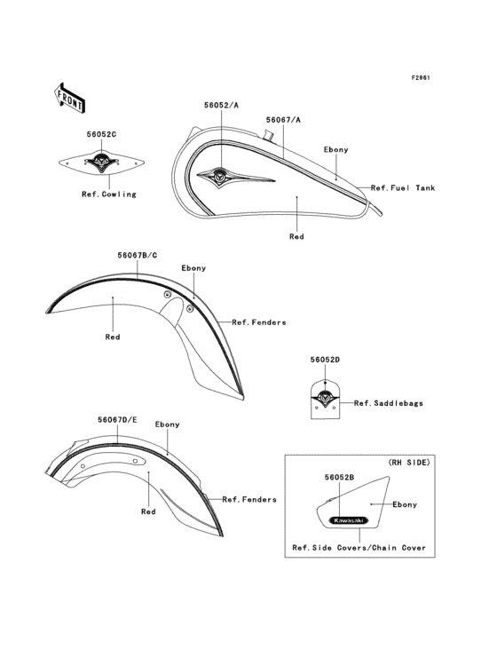 VN900 Decals(red / ebony)(d6f)