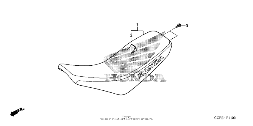CRF70F Сиденье