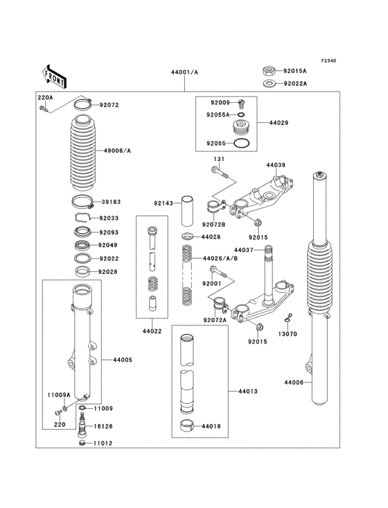 Front fork(1/2)