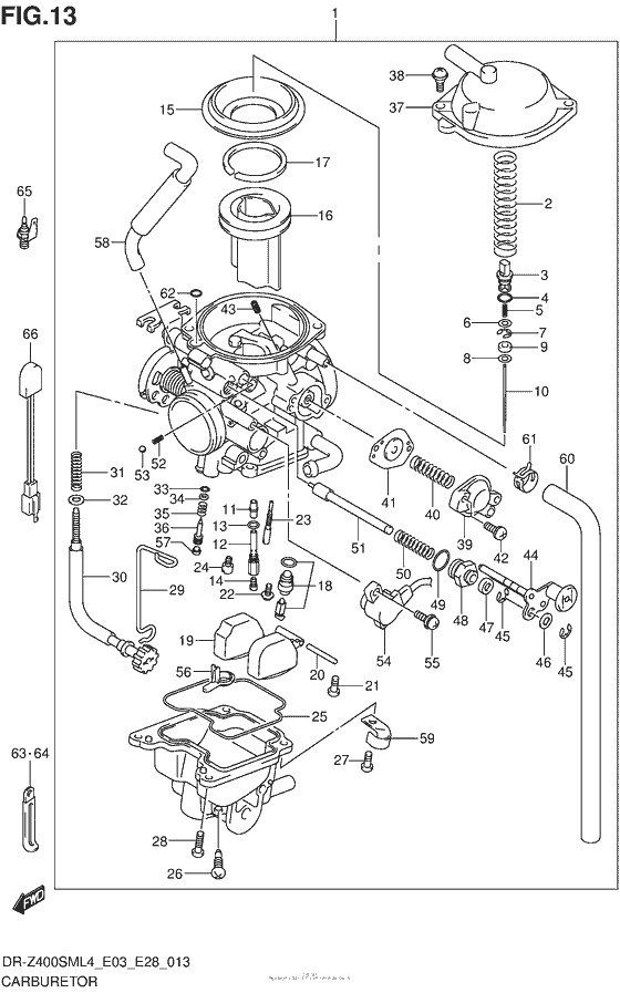  Carburetor (Dr-Z400Sml4 E28)