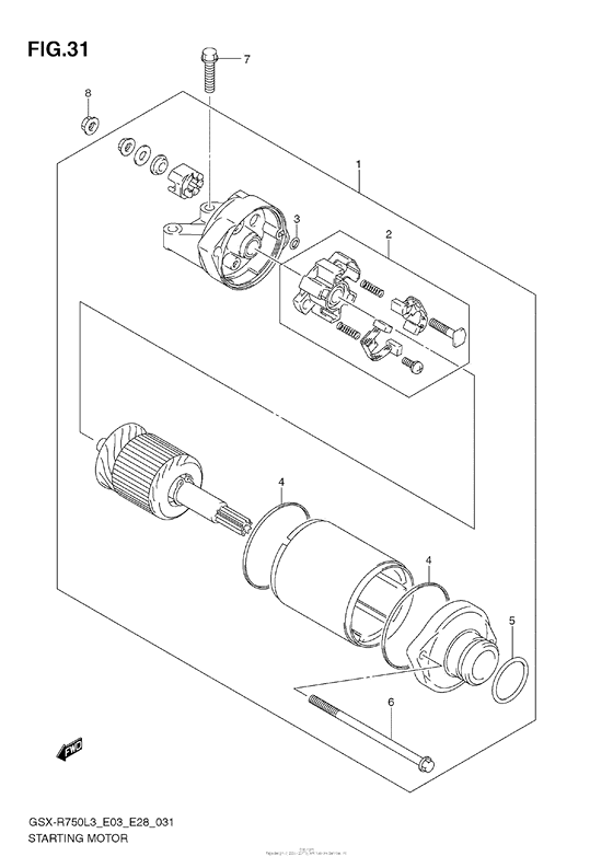 GSX-R750 Стартер