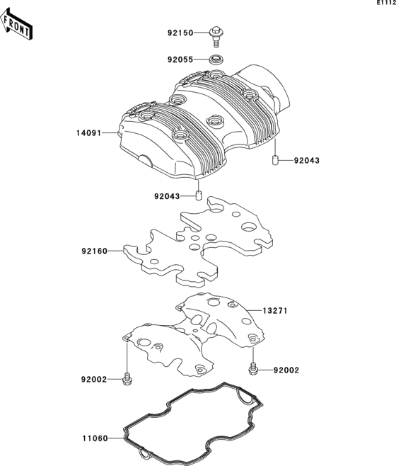 EJ650 Крышка головки цилиндров