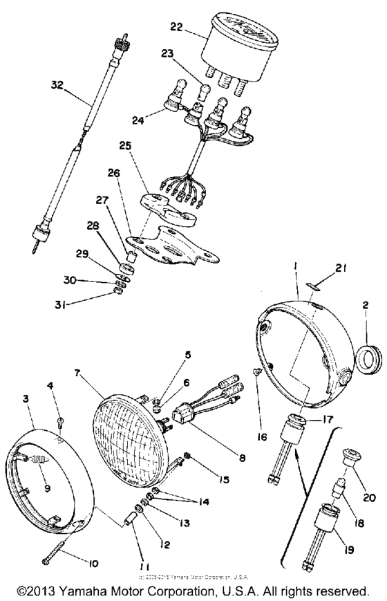 Meter - headlight