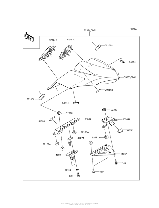 EX650 Accessory (Single Seat Cover)