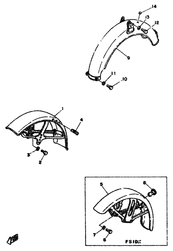 FS1 Front fender. rear fender